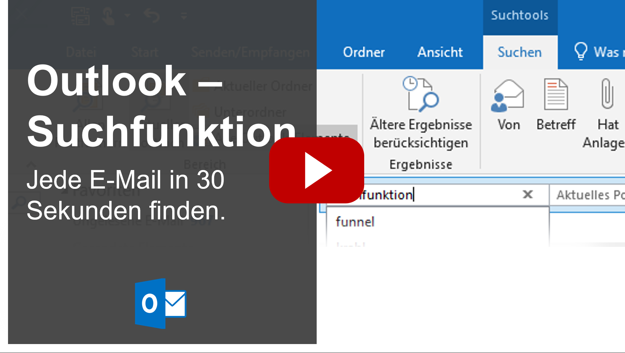 Outlook Suchfunktion