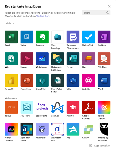 microsoft-teams-registerkarte-hinzufuegen-fenster-mit-auszug-von-apps-die-zu-registerkarten-hinzugefuegt-werden-koennen