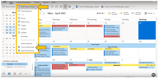 Anleitung für Microsoft Teams Videokonferenzen - Bild2