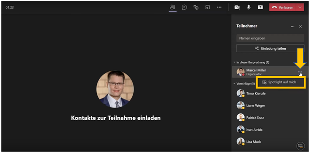 Anleitung für Microsoft Teams Videokonferenzen - Bild4