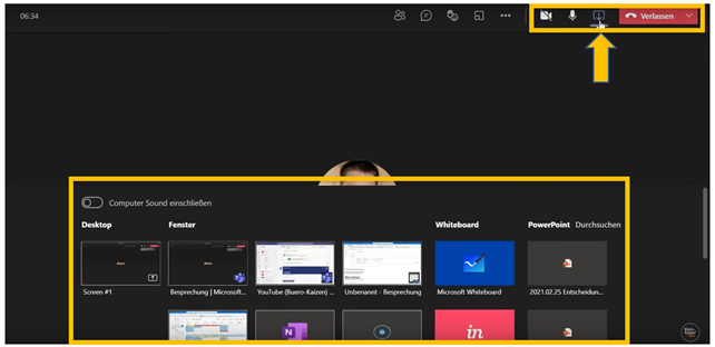 Anleitung für Microsoft Teams Videokonferenzen - Bild6