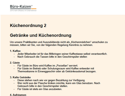 Küchenordnung