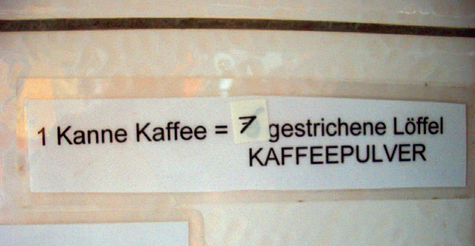 Kaffedosierung