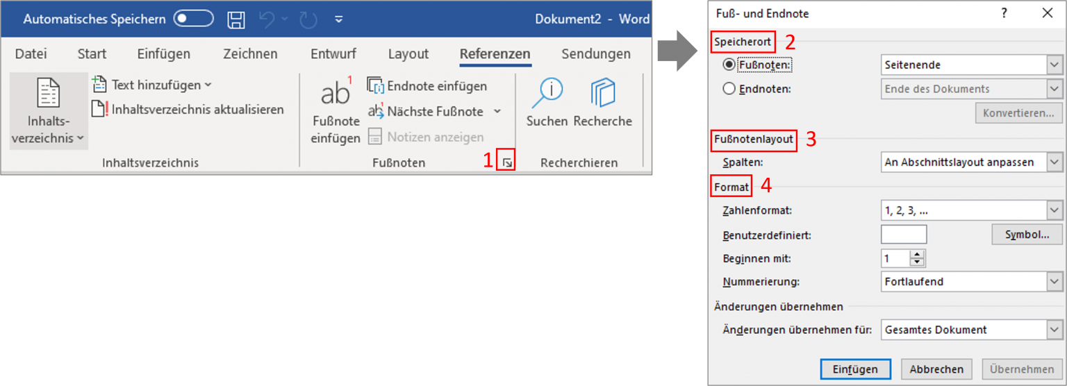 Richtig zitieren | Fußnoten in Word einfügen