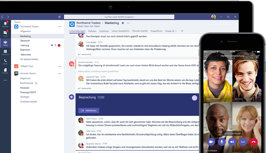 Microsoft teams handy