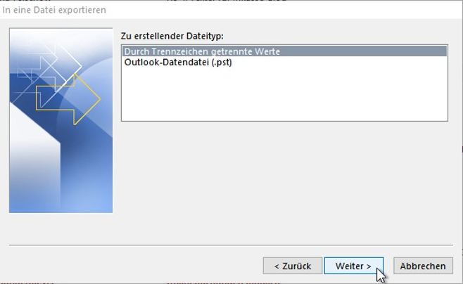 Outlook-Adressbuch exportieren-csv-datei-erstellen