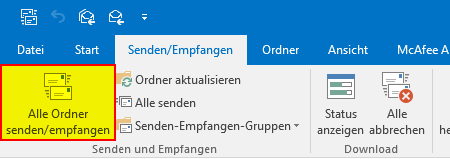 outlook-aktualisieren-senden-empfangen