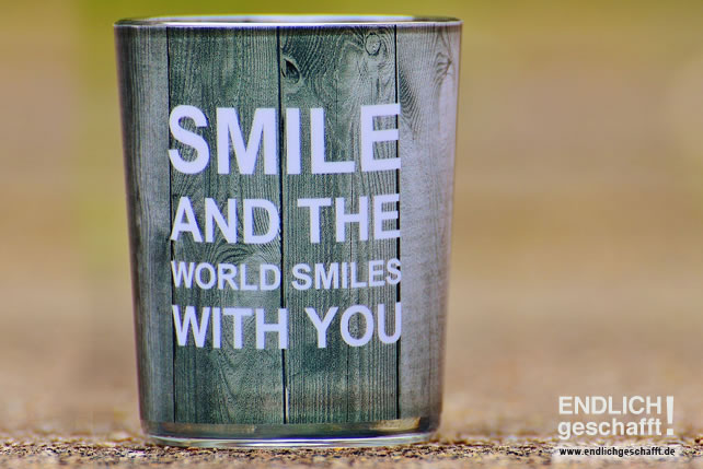 Smile and the world smiles with you