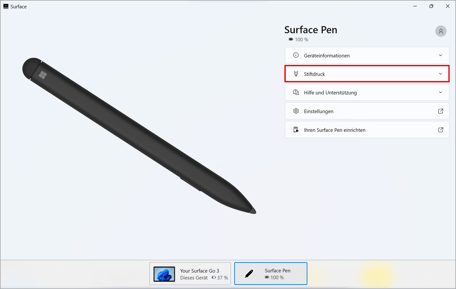 nützlichsten Funktionen Microsoft Surface Pen: des Stifts Die