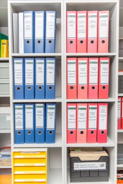 Ablegesystem übersichtlich Ordnerrücken Vorlage