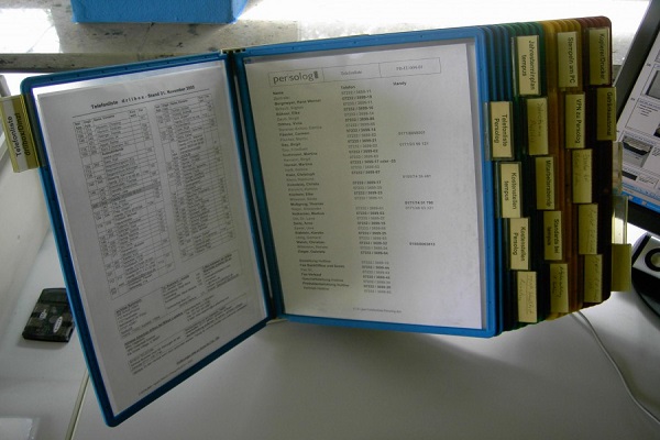 Alternative Tischständer statt Sichtbuch