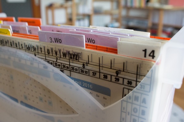 Alternative Wiedervorlagen für Ablagesystem Büro