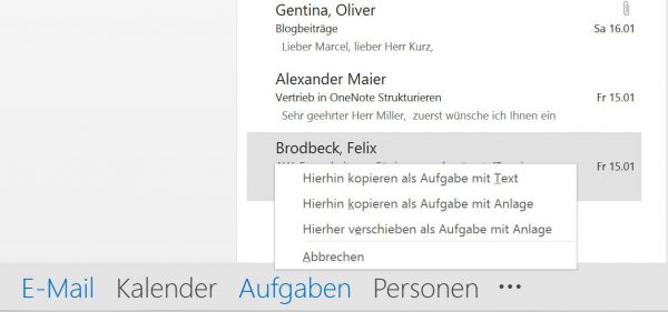 Aufgabenverwaltung in Outlook verschafft Überblick