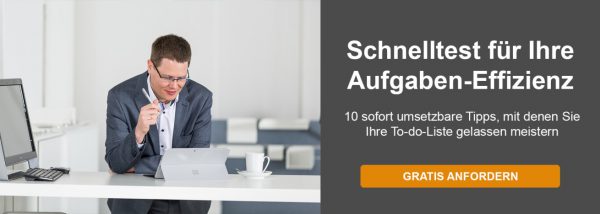 Aufgabenverwaltung Schnelltest für Aufgaben-Effizienz