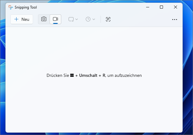 Bildschirmaufnahme Windows Snipping-Tool