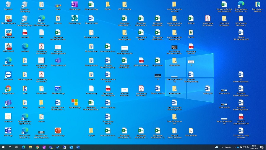 Chaotischer Desktop