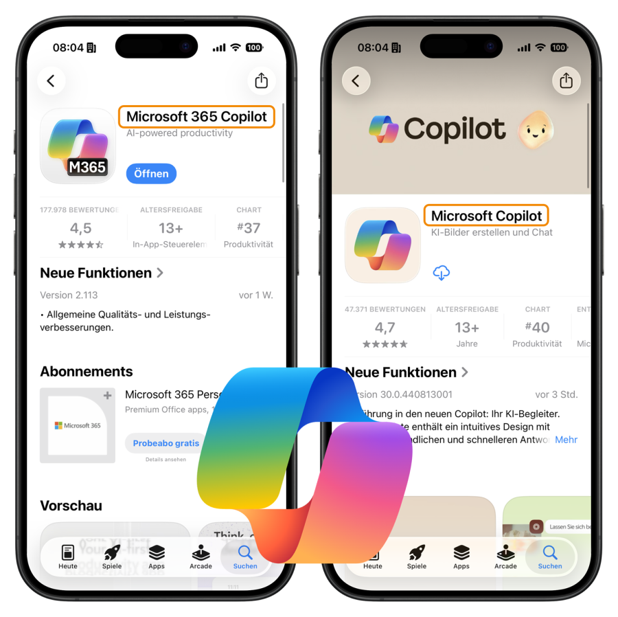 Copilot Apps zusammenführen
