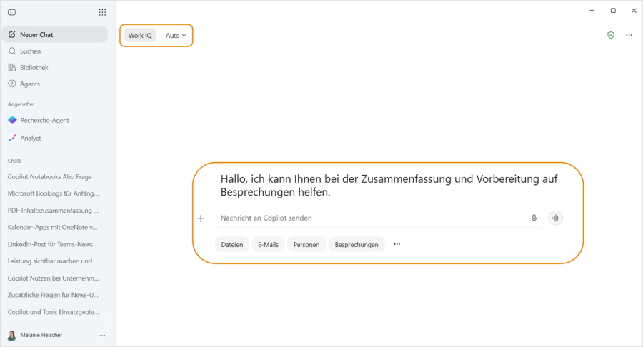 Copilot neue Oberfläche