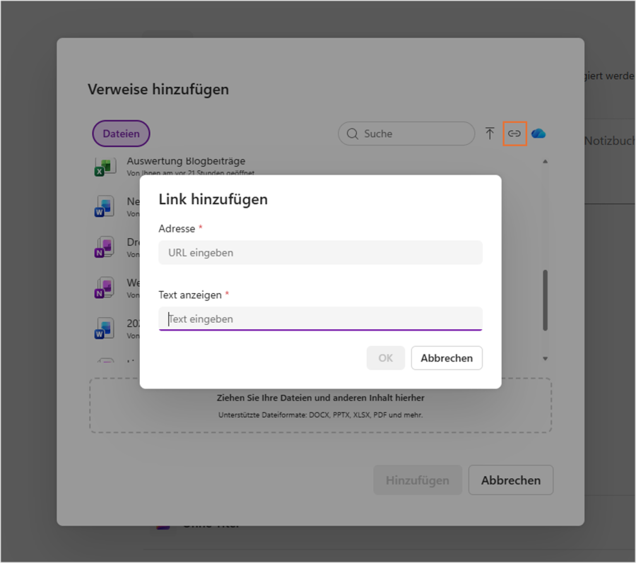 Copilot Notebooks Weblinks