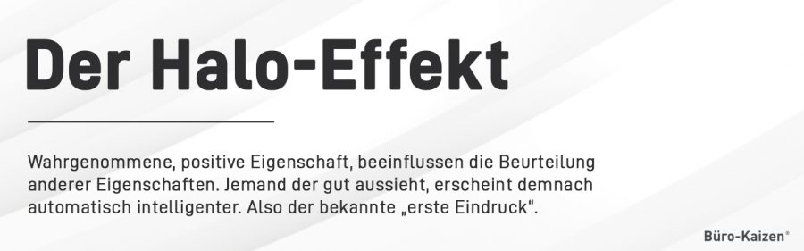 Definition: Was steckt hinter dem Halo-Effekt?