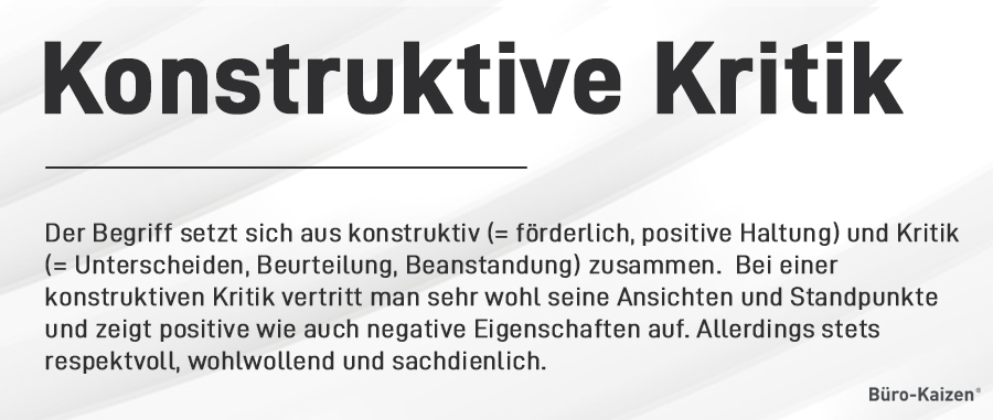 Definition von konstruktiver Kritik