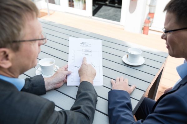 Die Mitarbeiter bereiten Quartalsgespräche vor