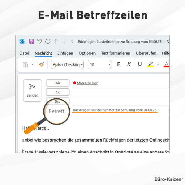 E-Mail Betreffzeilen