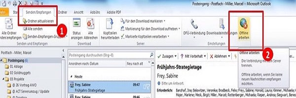E-Mail-Fluten stoppen durch Empfangsstop