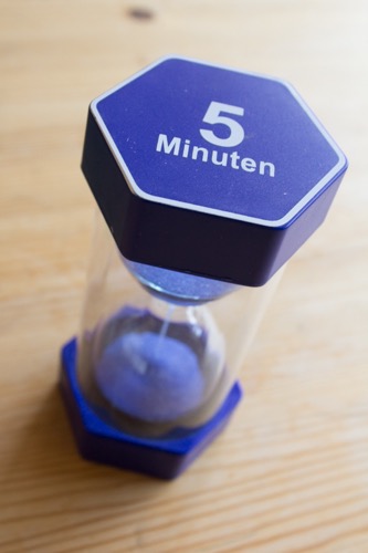 Eine Sanduhr ist clever