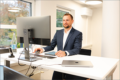 Ergonomie am Arbeitsplatz.