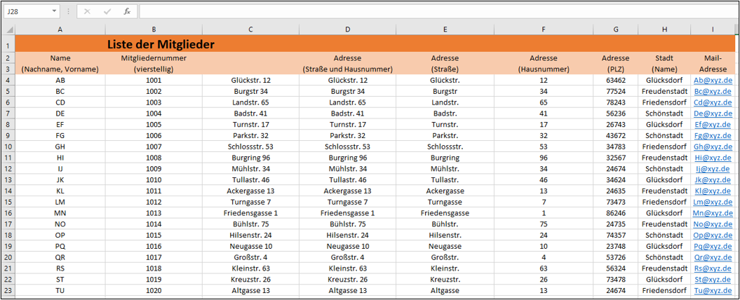 excel-spalte