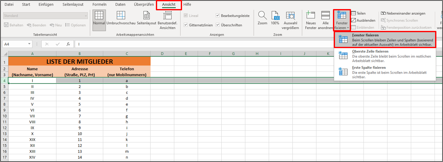 excel-zelle-fixieren