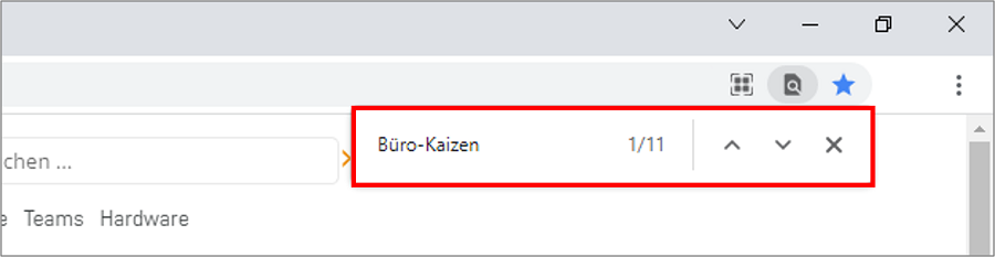 Wenn Sie die Funktionstaste F3 verwenden, können Sie ganz einfach die Suche im Webbrowser starten.