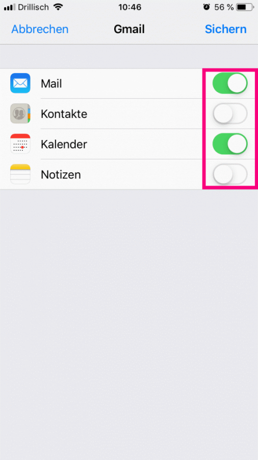 google-kalender-iphone-synchronisation-festlegen