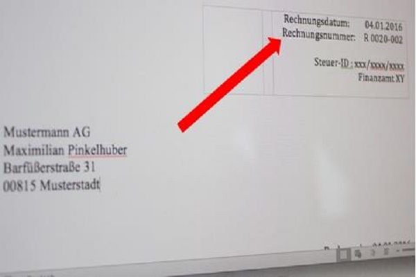 Gute Projektnummer auf Rechnung