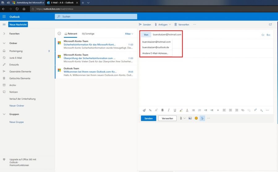 hotmail-posteingang-oeffnen-mit-outlook-mailadresse-zum-versenden-auswaehlen
