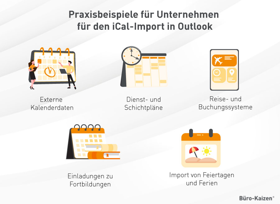Praxisbeispiele iCal Outlook Unternehmen
