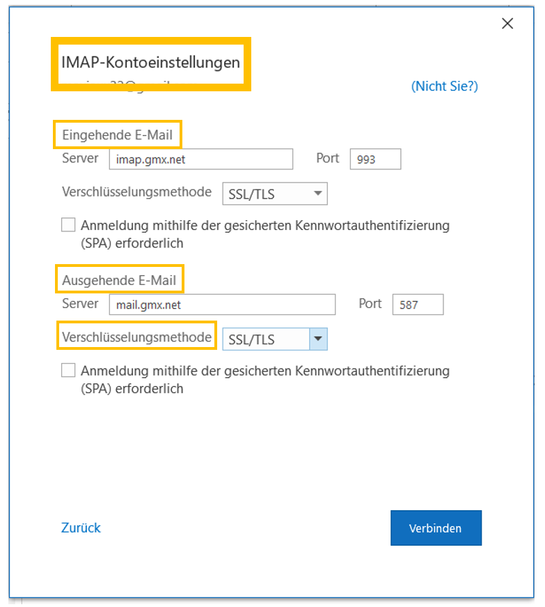 imap-outlook-kontoeinstellungen