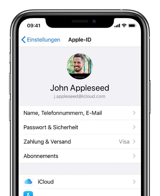 iphone-cloud-benutzerkonto-auswaehlen
