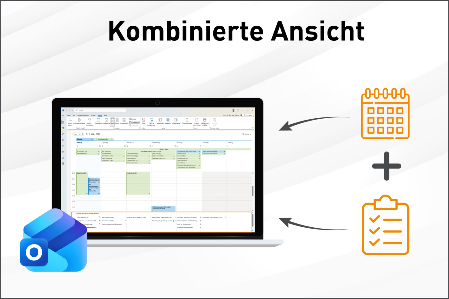 Aufgabenliste im Outlook Kalender anzeigen lassen