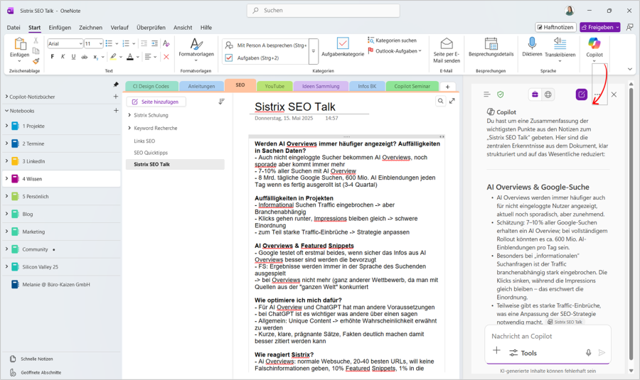 Microsoft Copilot in OneNote