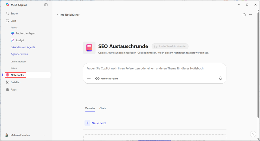 Microsoft Copilot Notebooks