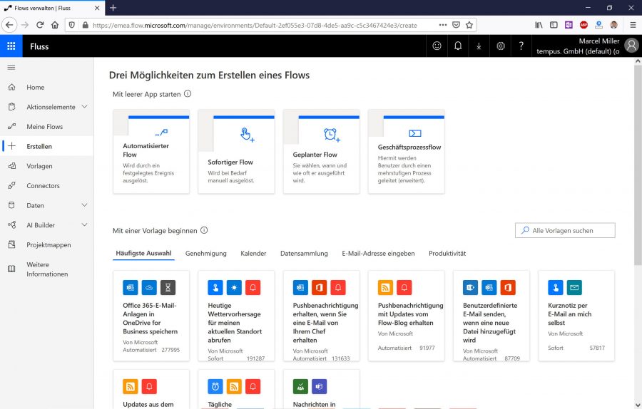 microsoft-flow-workflow-erstellen