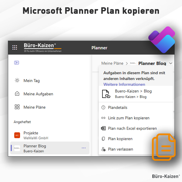 Microsoft Planner Plan kopieren.
