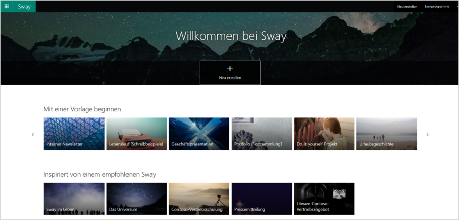 Ende Microsoft Sway