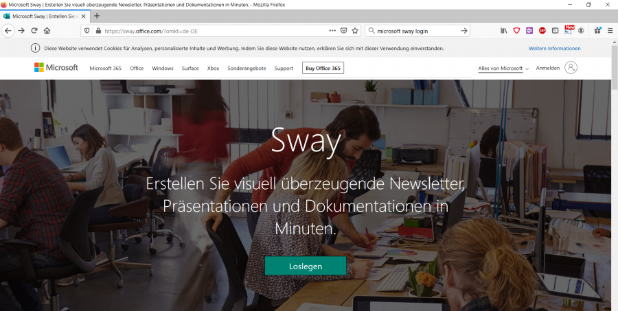 microsoft-sway-website-oeffnen-und-einloggen