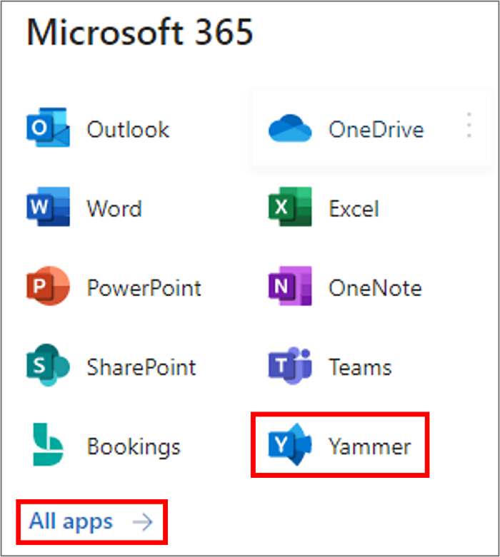 Microsoft Yammer ist Teil der Office 365 Suite. 