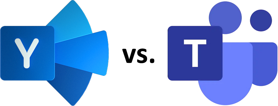 Microsoft Yammer vs. Microsoft Teams. 