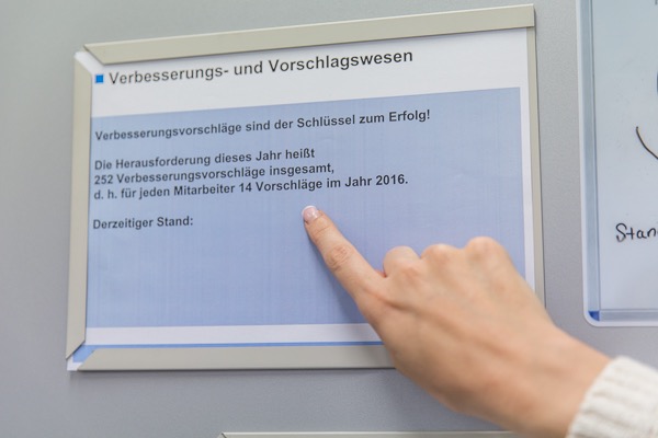 Mittels Verbesserungsvorschlägen zum Erfolg