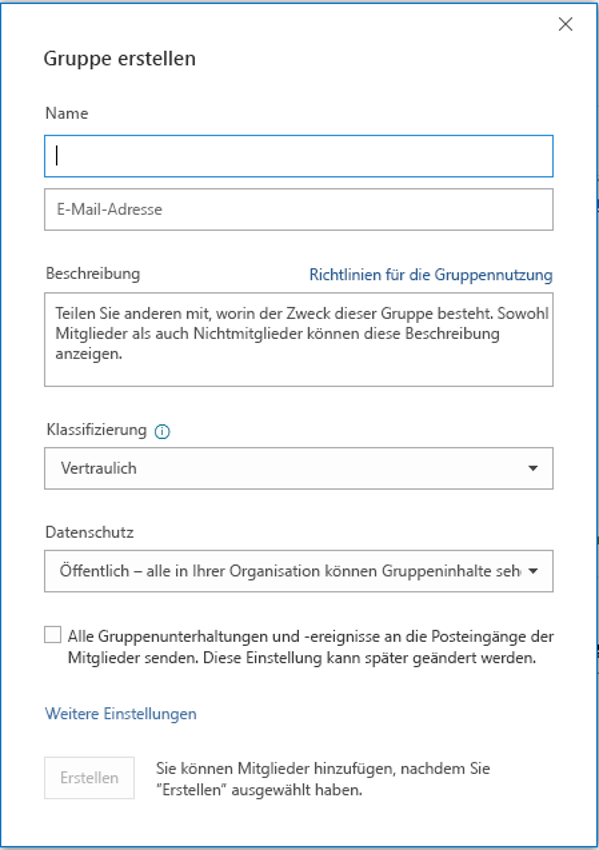 office-365-gruppen-erstellen